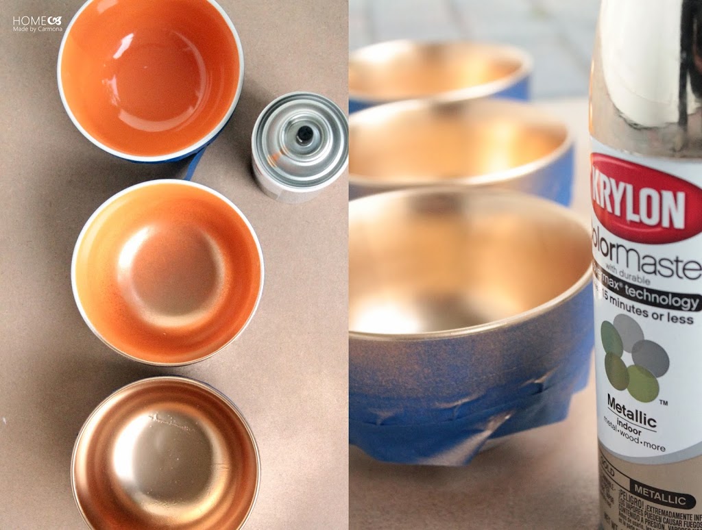 How to Spray Paint a Decorative Metallic Bowl