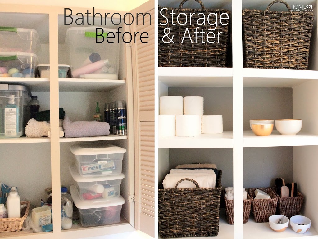 Open shelving bathroom decor  Recessed shelves bathroom, Built in