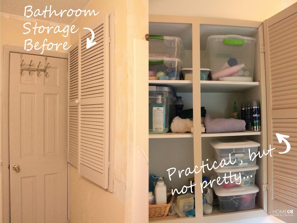 Recessed Bathroom Storage - Home Made by Carmona