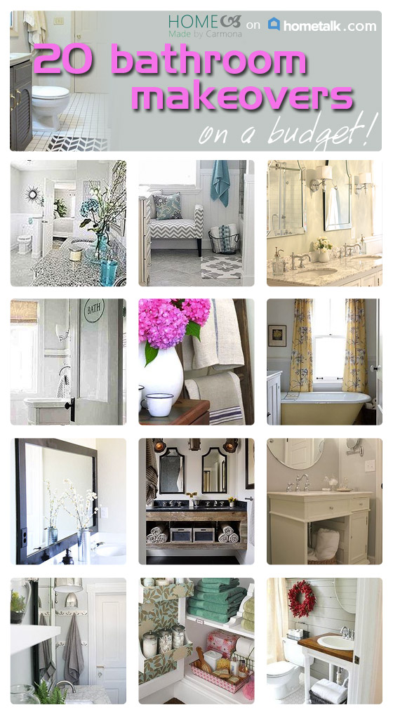 20 Bathroom Makeovers On A Budget | Hometalk