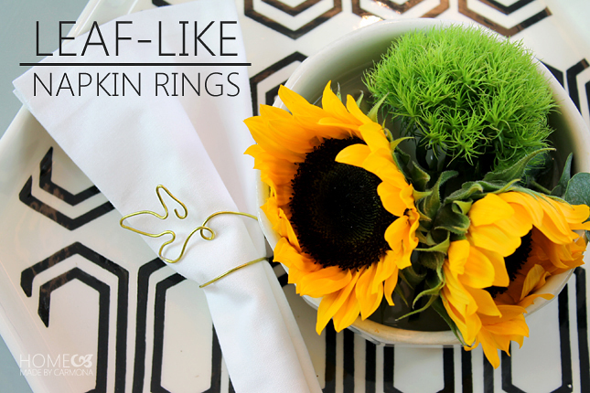 How to Make DIY Leaf - Like Napkin Rings 