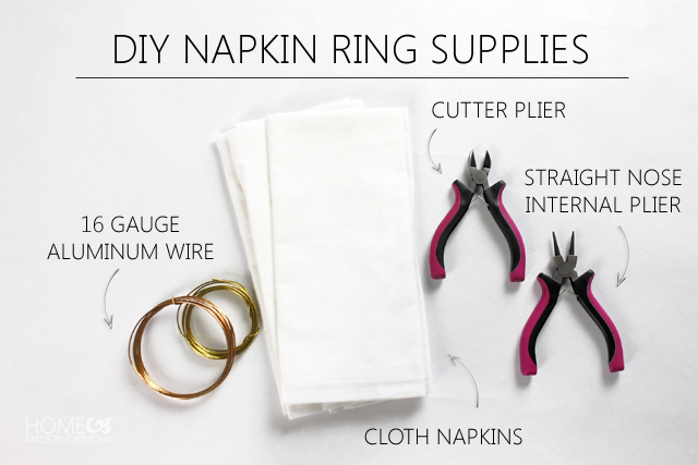 Leaf napkin ring - supplies