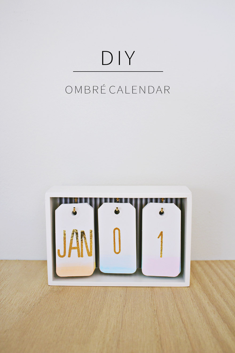 DIY Desk Calendar Home Made by Carmona