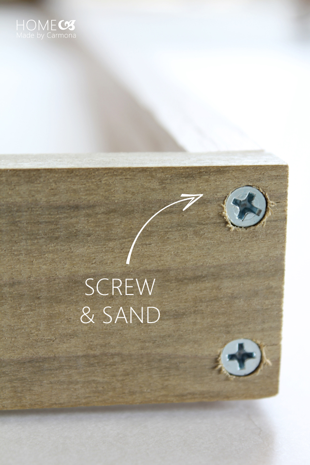 Canvas Frame -screw and sand