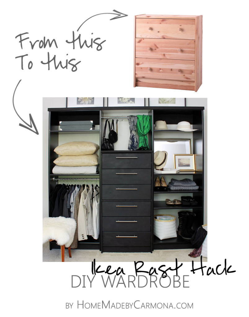 Ikea Rast Hack to DIY Wardrobe