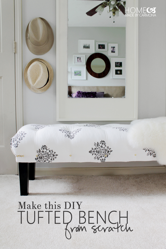 How to Make a DIY Tufted Bench from Scratch