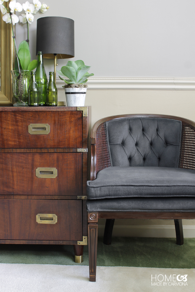 The Painted Armchair and how to paint upholstery