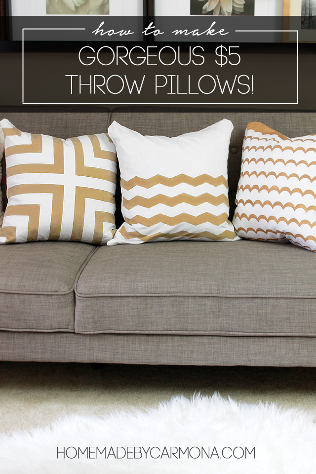 DIY Designer Throw Pillows As Low as 5 To Make