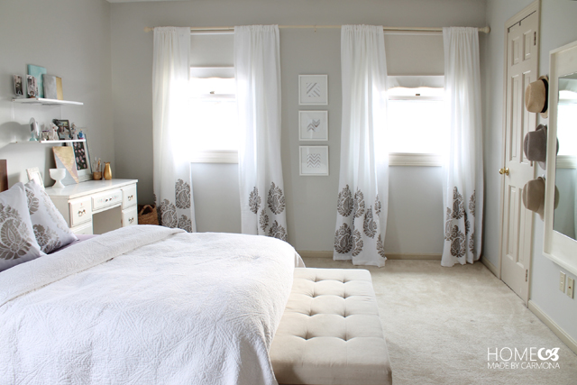 Airy and light bedroom update