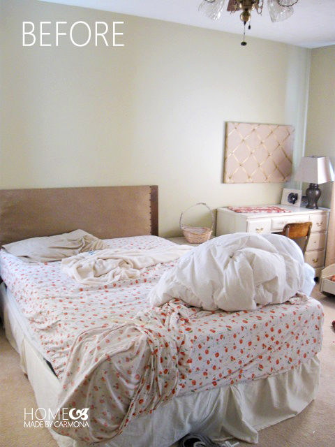Voilet bedroom before - messy room