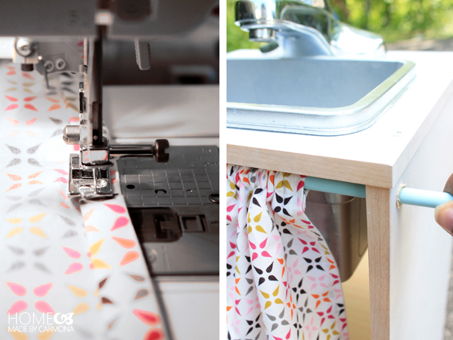 Kitchen playset - fabric partition