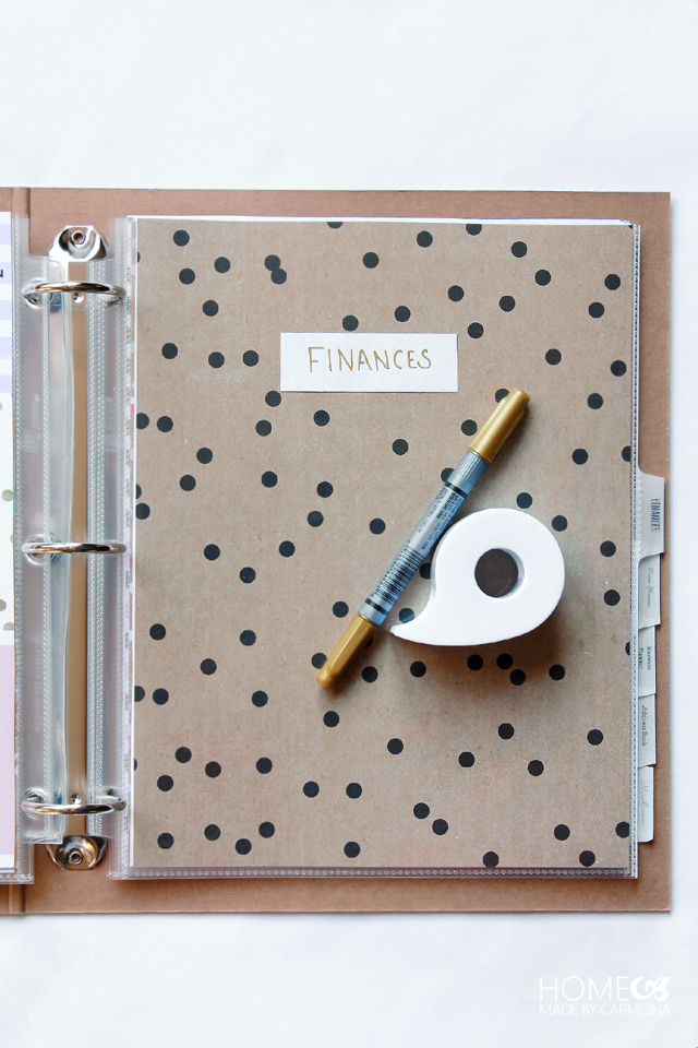 diy binder decorations