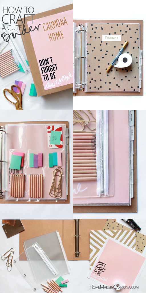 How To Craft A Cute Binder