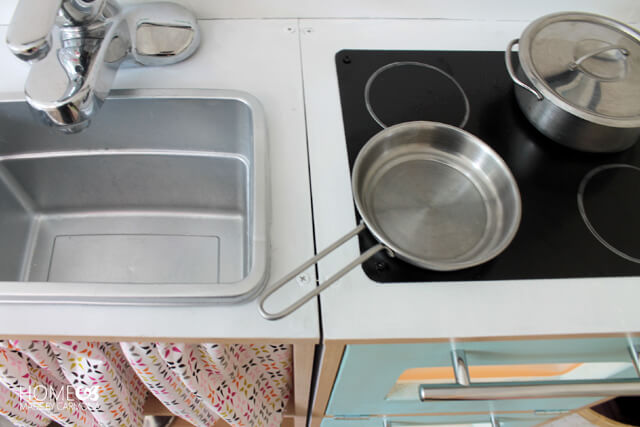 Kids kitchen set - DIY sink and electric range
