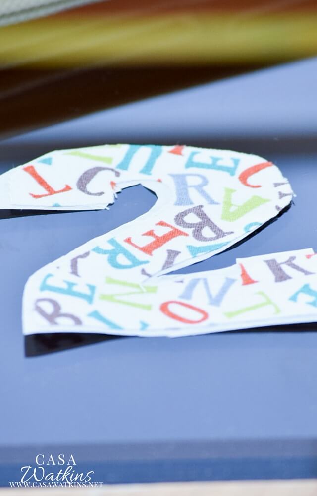 DIY Number No Sew Applique