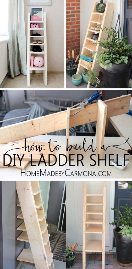 ladder shoe shelf