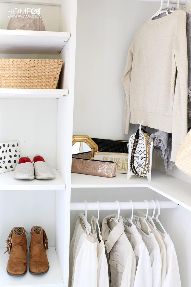 DIY Custom Closet Shelving (for deep closets) - Home Made by Carmona