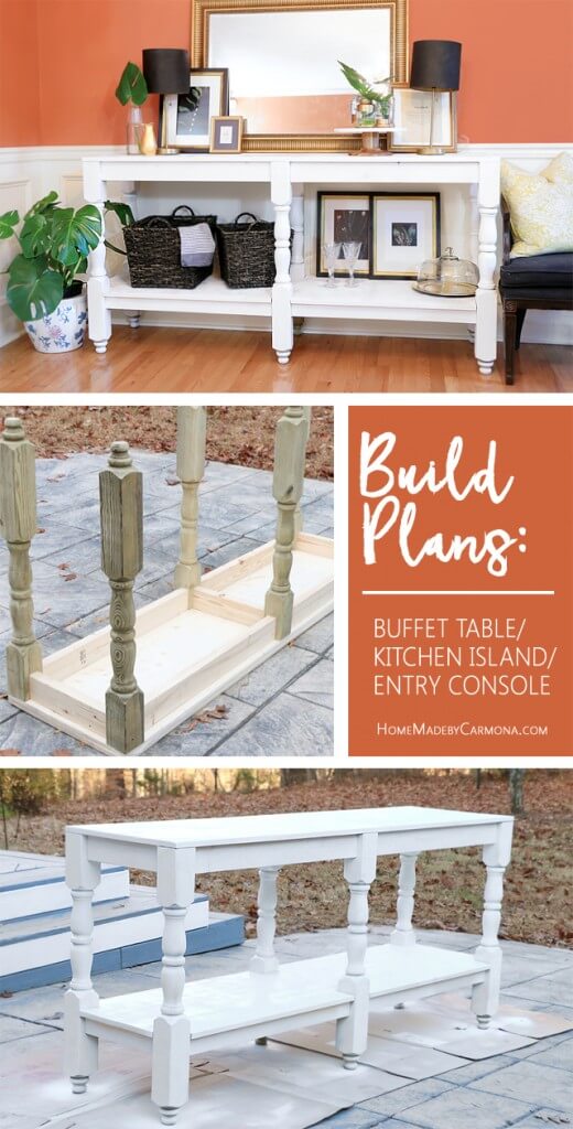 Diy Rustic Buffet Table Home Made By Carmona