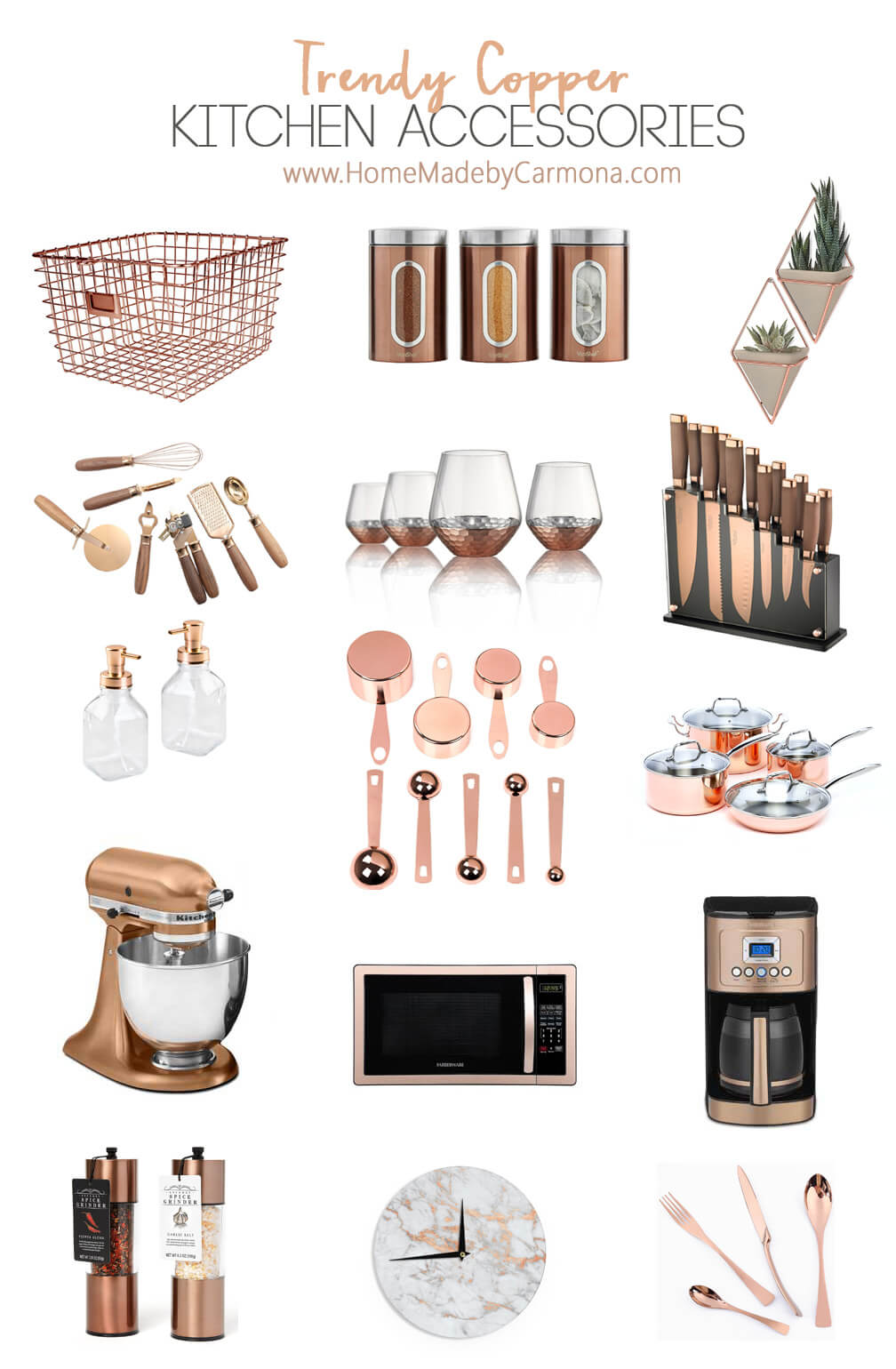 copper kitchen accessories sale