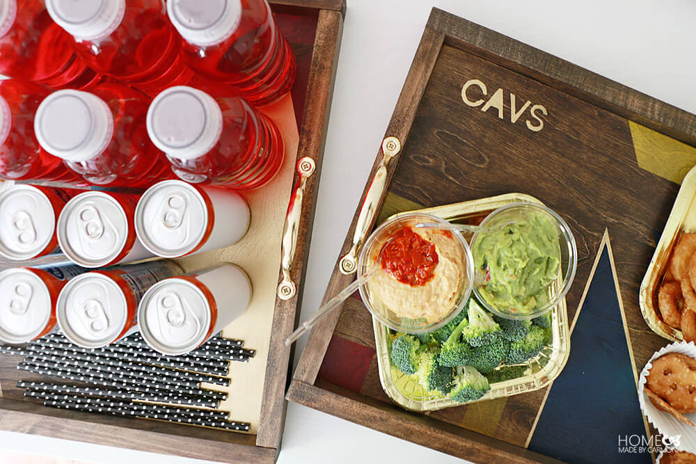 How to make a food tray using an  carton, DIY serving tray