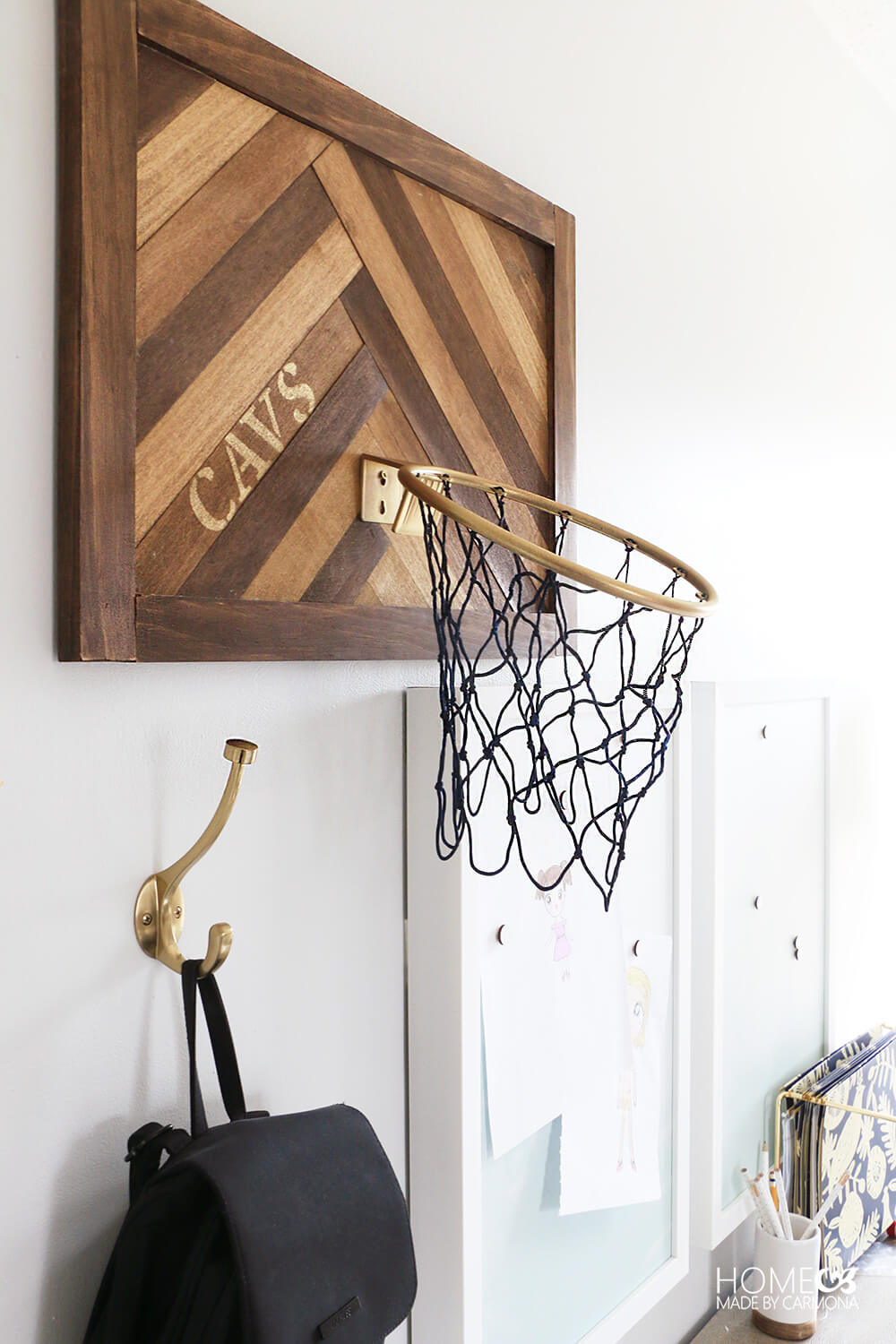 Basketball Hoop Wall Decor - Home Made by Carmona